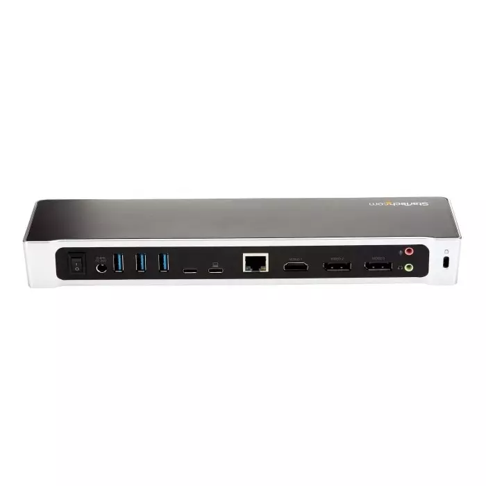 StarTech.com Triple Monitor 4K USB-C Docking Station with DisplayPort HDMI - 5 x USB Ports USB A USB C, DK30CH2DEPUE