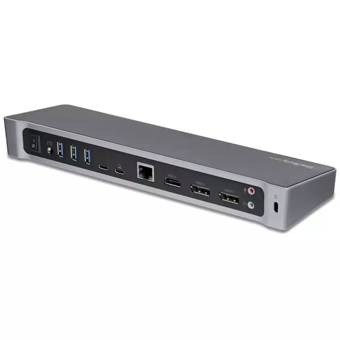 StarTech.com Triple Monitor 4K USB-C Docking Station with DisplayPort HDMI - 5 x USB Ports USB A USB C, DK30CH2DEPUE