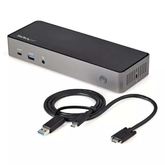 StarTech.com Triple Monitor 4K USB-C Docking Station with DisplayPort HDMI - 6 x USB Ports USB A USB C, DK31C3HDPDUE
