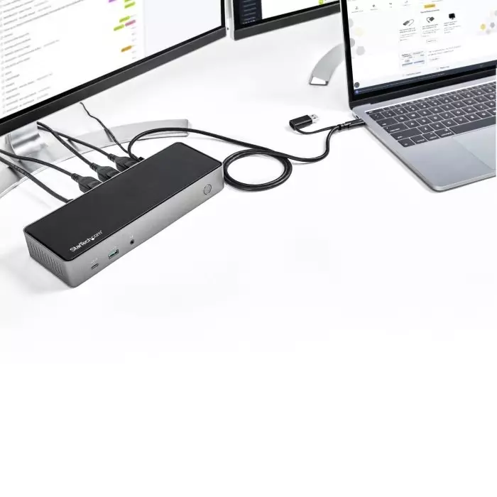 StarTech.com Triple Monitor 4K USB-C Docking Station with DisplayPort HDMI - 6 x USB Ports USB A USB C, DK31C3HDPDUE