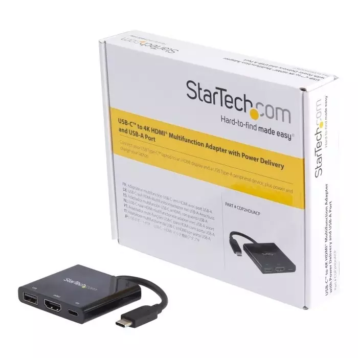 StarTech.com 4K USB-C Docking Station with HDMI - 1 x USB Ports USB A USB C, CDP2HDUACP