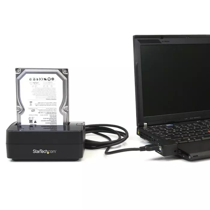 StarTech.com USB 3.0 Hard Drive Docking Station for 1 Drives SATA Hard Drive 2.5 x 3.5in, SATDOCKU3S