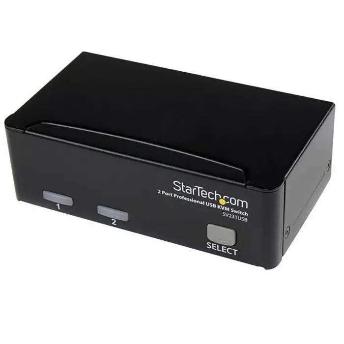 StarTech.com 2 Port USB VGA KVM Switch 1920 x 1440 Maximum Resolution, SV231USBGB