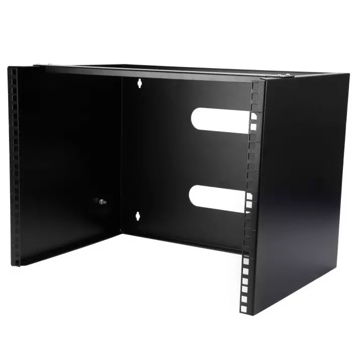 StarTech.com Black 8U Steel Server Rack with 2-Post Frame, WALLMOUNT8