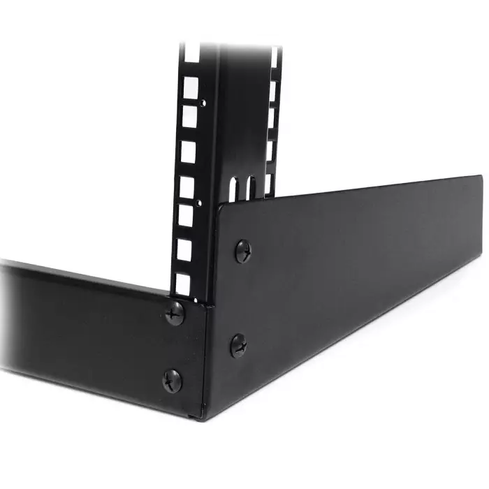 StarTech.com Black 12U Steel Server Rack with 2-Post Frame, RK12OD