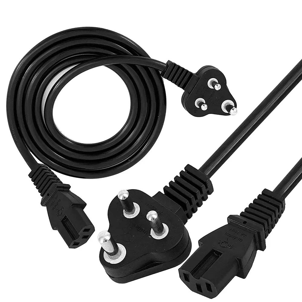 DIGITONE 3 Pin Power Cord 2 m Cord Length 100 W Power PVC 6 A Current