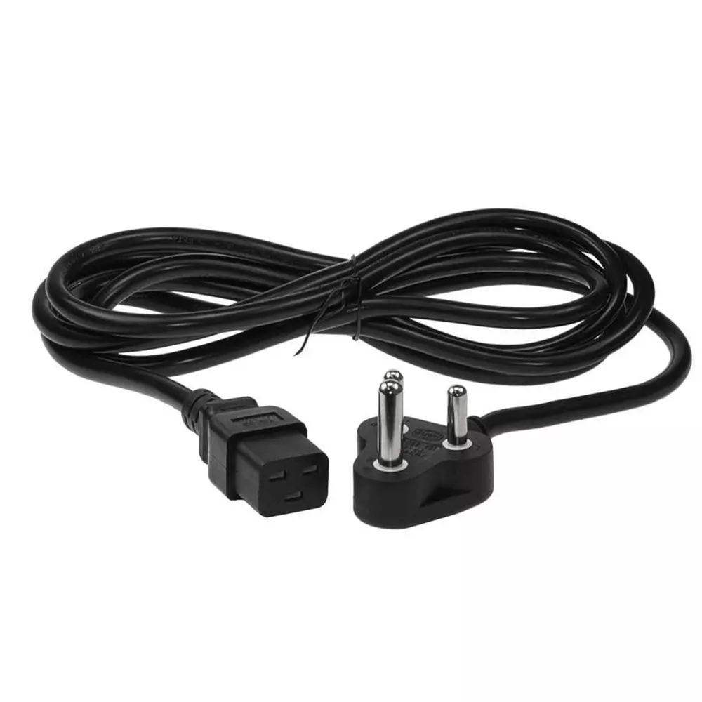DIGITONE 3 Pin Power Cord 2 m Cord Length 100 W Power PVC 6 A Current