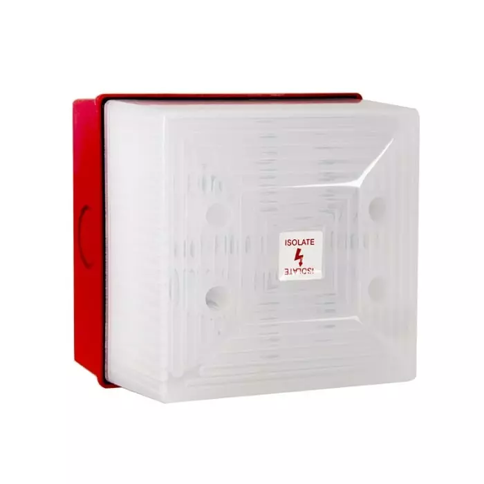 Clifford Snell FD40 Series Opal Flashing Beacon 24 V DC Wall Mount LED Bulb IP65, FD40/DL/O/25