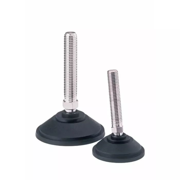 Nu-Tech Engineering M16 100 mm Dia. Steel Levelling Adjustable Foot 2000 Kg Static Load Capacity 10 ° Tilt Angle, A090/034