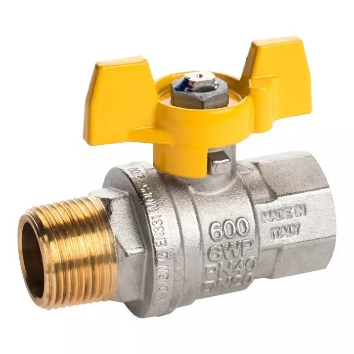 RS Pro Brass Full Bore 2 Way Ball Valve Threaded BSPP 3/4 inch 40 to 30 Bar Operating Pressure