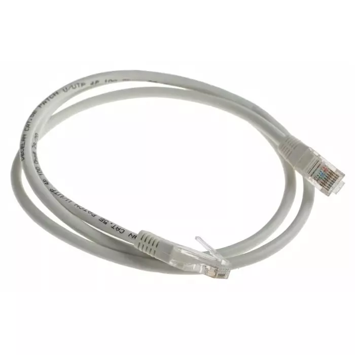 Decelect Ethernet Cable 1 m Cat5e Grey RJ45 to Male RJ45 Male U/UTP Unshielded Terminated PVC Sheath, SPE190655