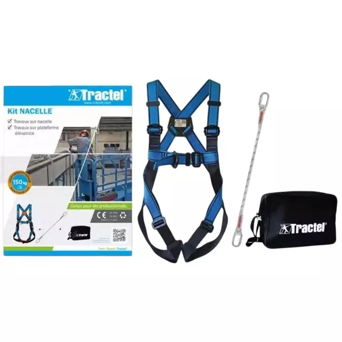 Tractel Single Leg Lanyard with The kit includes a HT22 safety harness a LD 1.5 m, 72552