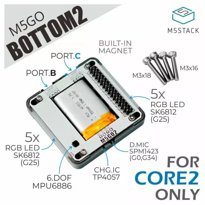 M5Stack Expansion Board for M5Core2, A014-C
