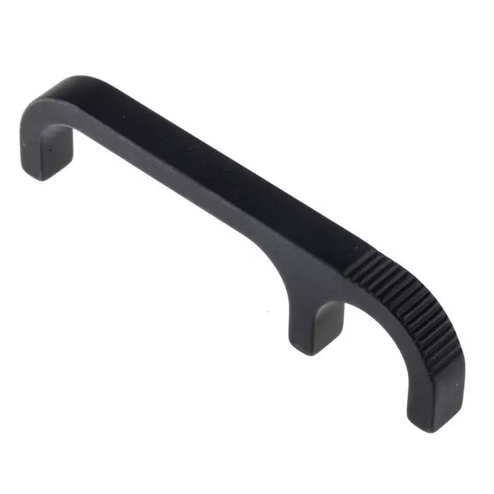 Southco Black Aluminium Handle 27 mm Height 6.4 mm Width 105 mm Length, B4-50-403-15 (Pack of 2)