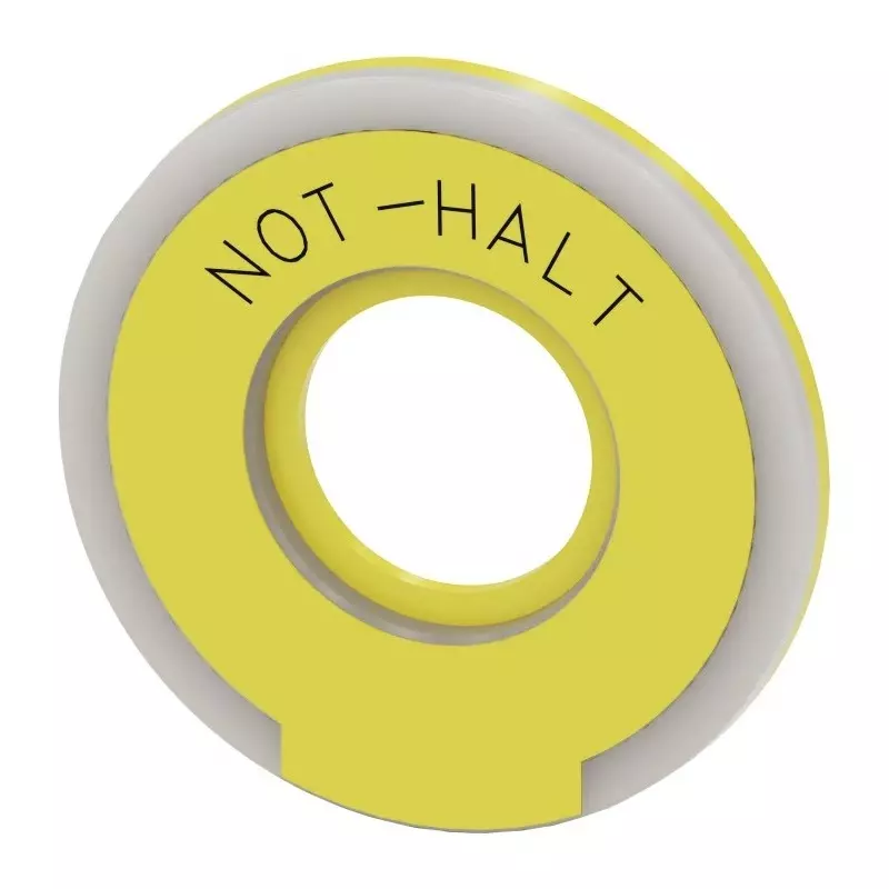 Siemens EMERGENCY STOP Backing Plate, Not - Halt, 3SU1901-0BD31-0AT0