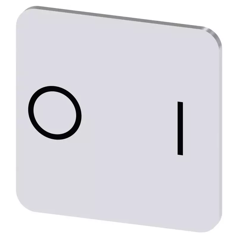 Siemens Labeling Plate, O - I, 3SU1900-0AF81-0QG0