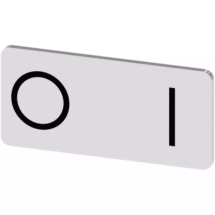 Siemens Labeling Plate, O - I, 3SU1900-0AC81-0QG0