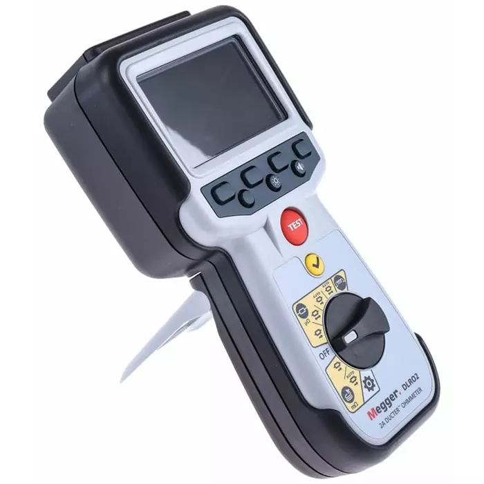 Megger DLRO2 Handheld Ohmmeter, 2000 Ω Max, 100 mΩ Resolution, Low Resistance, 1012-280