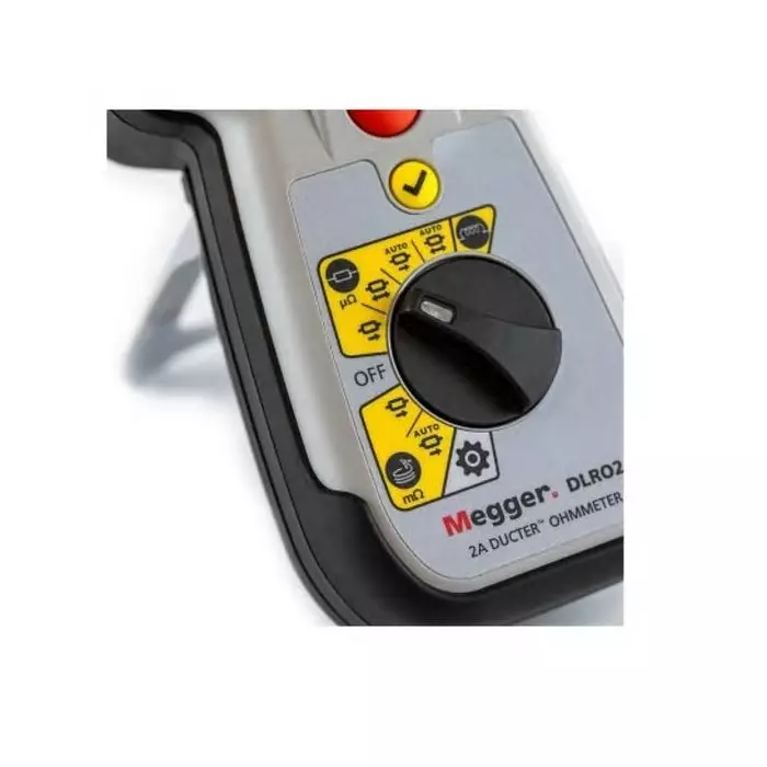 Megger DLRO2 Handheld Ohmmeter, 2000 Ω Max, 100 mΩ Resolution, Low Resistance, 1012-280