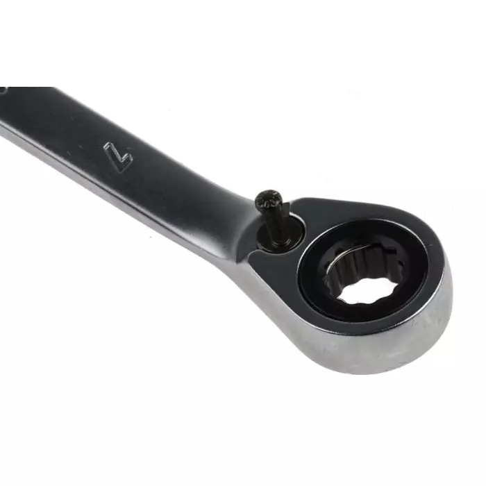 Bahco 1RM Series Ratchet Spanner 7 mm Metric Double Ended 140 mm Overall Length, 1RM-7