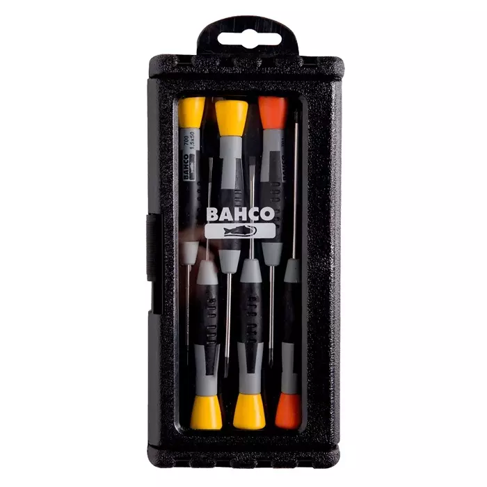 Bahco Phillips Slotted Precision Screwdriver Set, 706-1 (Set of 6 Pcs)