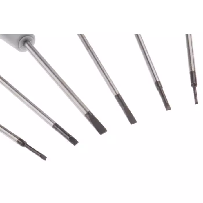 Bahco Slotted Precision Screwdriver Set, 706-3 (Set of 6 Pcs)