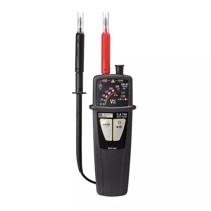 CHAUVIN ARNOUX IP2X LED Voltage Tester 690 V AC 750V dc Continuity Check Battery Powered CAT IV, P01191742D