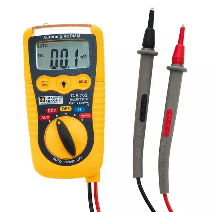 CHAUVIN ARNOUX Handheld Digital Multimeter 600 V AC, P01191739Z