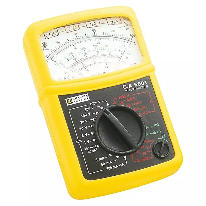 CHAUVIN ARNOUX Handheld Analogue Multimeter 1000 V AC - UKAS Calibrated, P01196521F