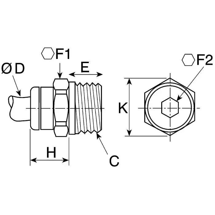 Legris LF3000 Series Straight Threaded Adaptor G 1/8 Male to Push In 6 mm Threaded-to-Tube Connection Style, 3101 06 10 (Pack of 5 Pcs)