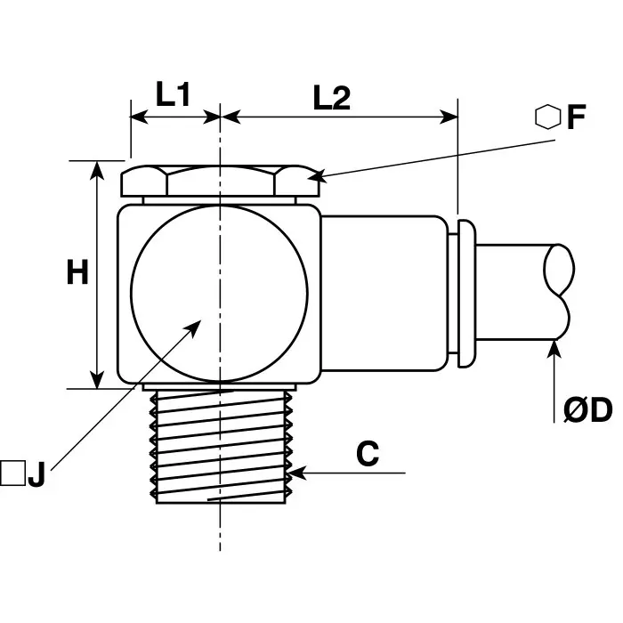Legris Pneumatic Fittings G 1/4 20 Bar, 3118 06 13 (Pack of 5 Pcs)
