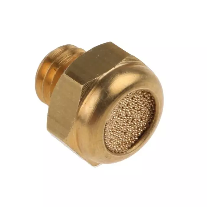 Legris 0673 Series Pneumatic Silencer Brass Sintered Bronze 12 Bar Threaded M5 Male, 0673 00 19 (Pack of 10 Pcs)