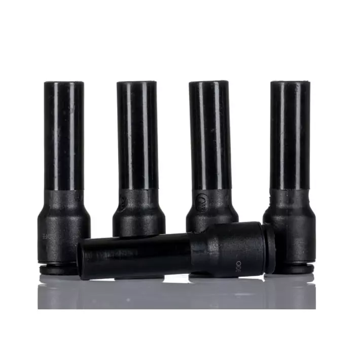 Legris LF3000 Series Straight Tube-to-Tube Adaptor Push In 6 mm to Push In 8 mm Tube-to-Tube Connection Style, 3166 06 08 (Pack of 5 Pcs)