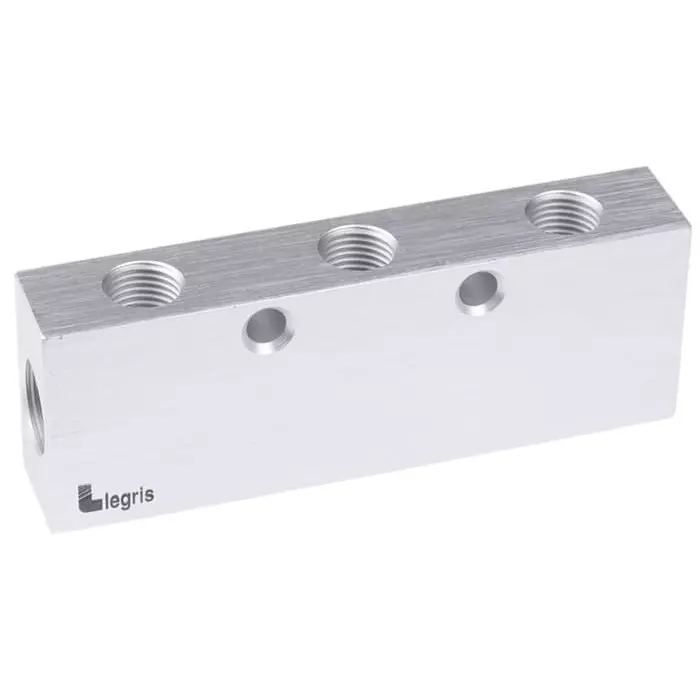 Legris 3313 Series 6 Outlet Manifold G 3/8 G 1/4, 3313 13 17 03