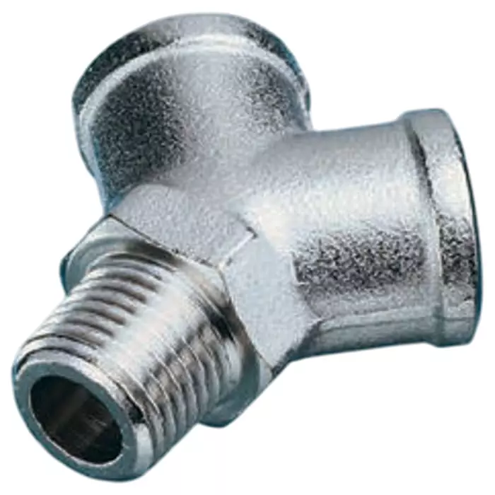 Legris 0911 Series Y Threaded Adaptor R 3/8 Male to G 3/8 Female Threaded Connection Style, 0911 00 17 (Pack of 3 Pcs)