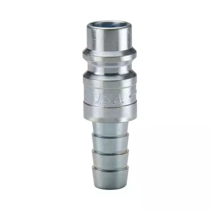 Legris Zinc Plated Steel Male Pneumatic Quick Connect Coupling, Hose  Barb, 25SFTF10SXZ