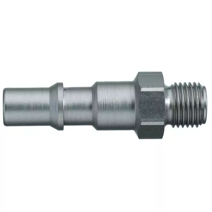 Legris Anodised Aluminium Male Pneumatic Quick Connect Coupling, BSPP 1/4 in Male Male Thread, 84SFAW13SXN