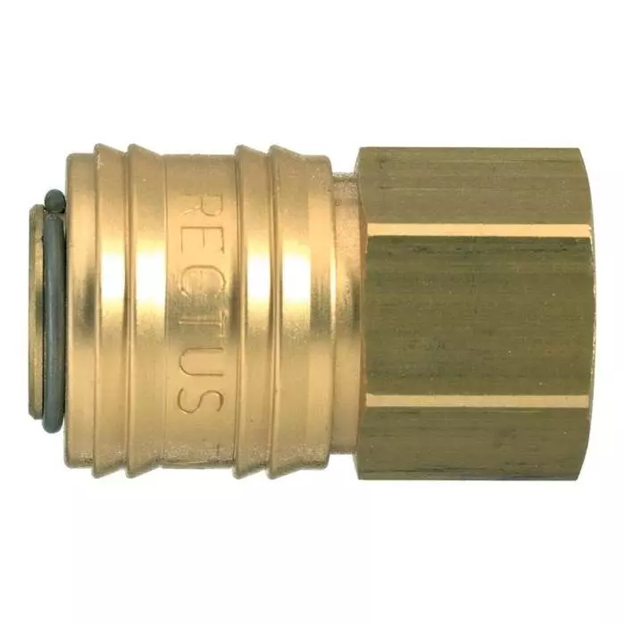 Legris Brass Female Pneumatic Quick Connect Coupling, 1/2 in Female 25 mm Female Thread, 26KAIW21MPX