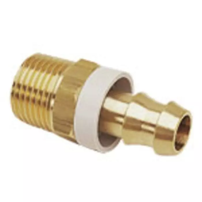 Legris Brass Male Pneumatic Quick Connect Coupling, R 3/8 Male 16 mm Hose  Barb, 0134 60 17 (Pack of 10 Pcs)