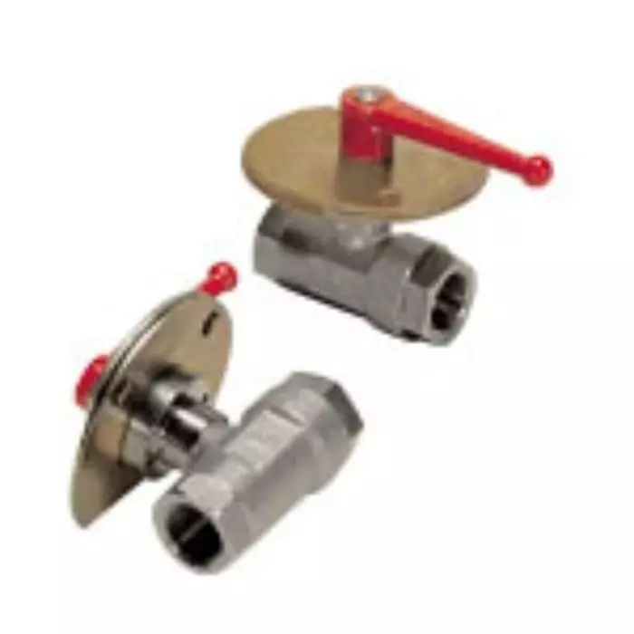 Legris Nickel Plated Brass Appliance Valve Manual Ball Valve Threaded 3/4 inch 24.5 mm, 0439 18 27 (Pack of 2 Pcs)