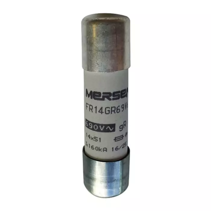 Mersen FF Cartridge Fuse 25 A 500 V DC, 690 V AC & 700 V AC 14x51 mm, G1017204 - FR14GR69V25
