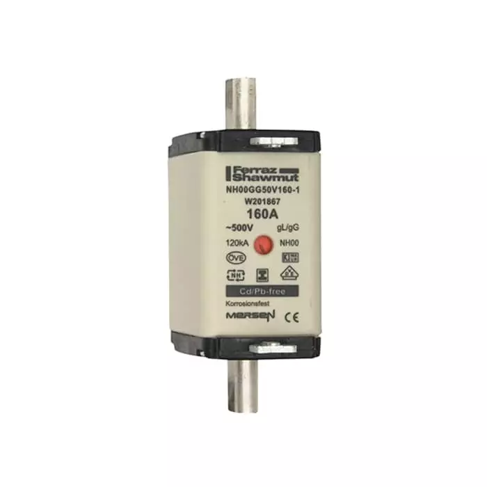 Mersen NH Fuse 160 A 500 V AC NH00, NH00GG50V160-1