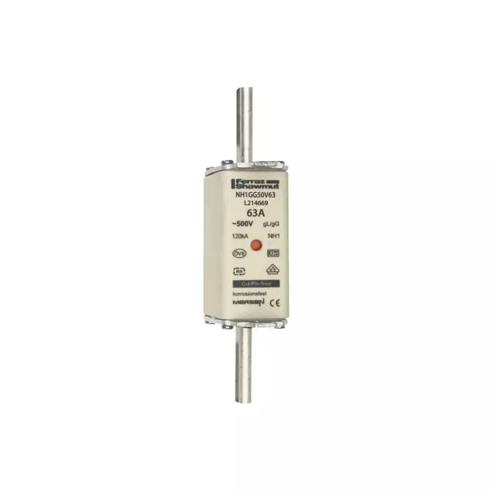Mersen NH Fuse 63 A 500 V AC NH1, NH1GG50V63