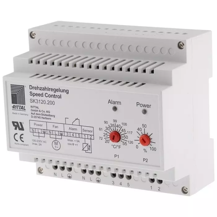 Rittal TopTherm Series Fan Speed Controller for Use with TopTherm Fan  Filter Units 115 to 230 V AC 2A Max, 3120200
