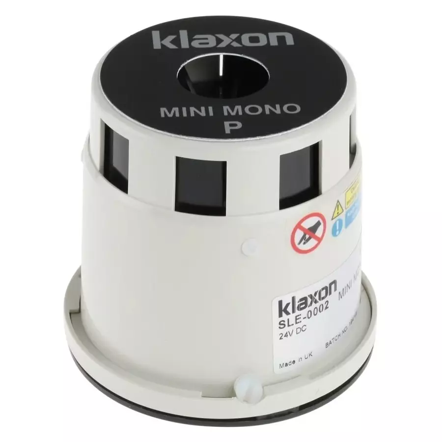 Klaxon Siren, 24 V DC, 103dB at 1 m, DC, SLE-0002