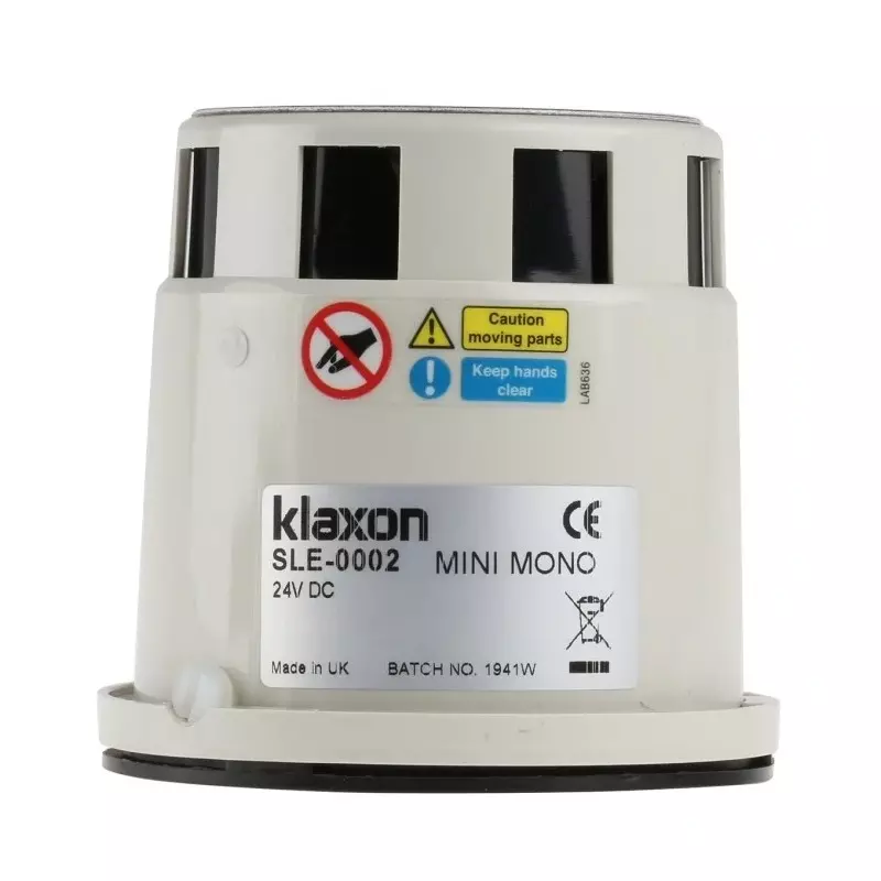 Klaxon Siren, 24 V DC, 103dB at 1 m, DC, SLE-0002