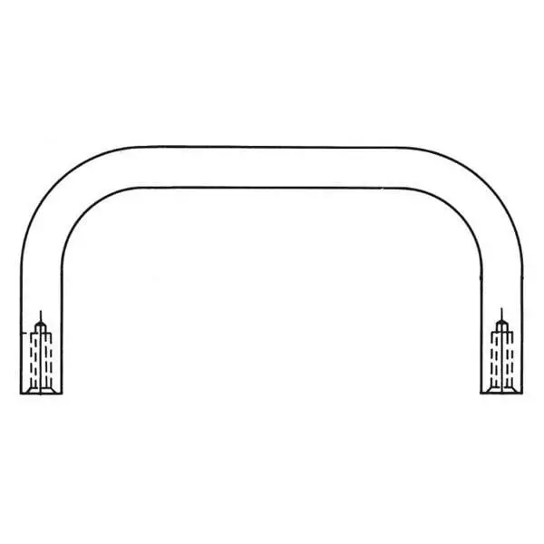 RAF ELECTRONIC HARDWARE Handle Aluminum, 8128-832-A-24