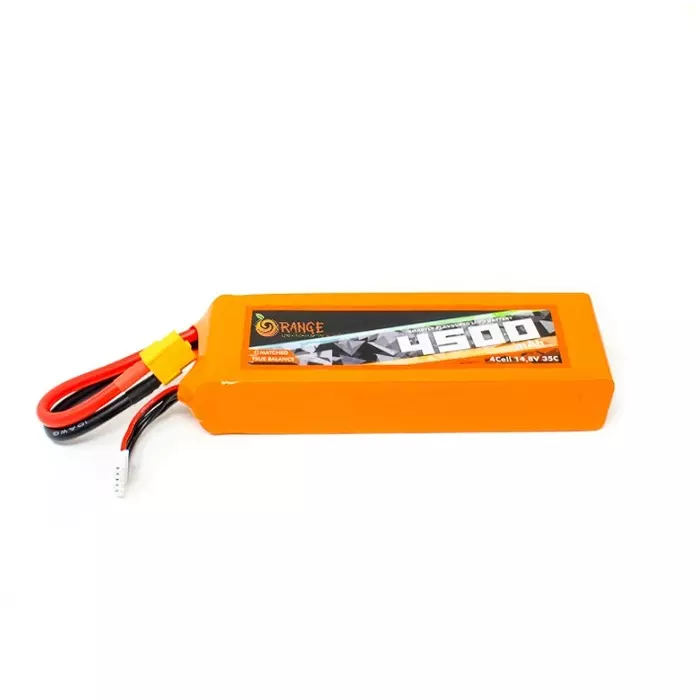 Orange 14.8V 4500 mAh 35C 4S Lithium Polymer Battery Pack