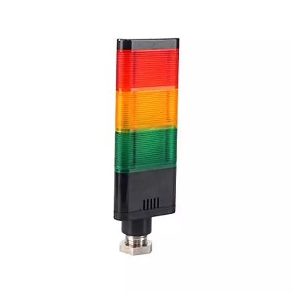 MALLORY Stack Light, Green/Red/Yellow, 85Dba/24V, Jtc028-Ryg-Cdl