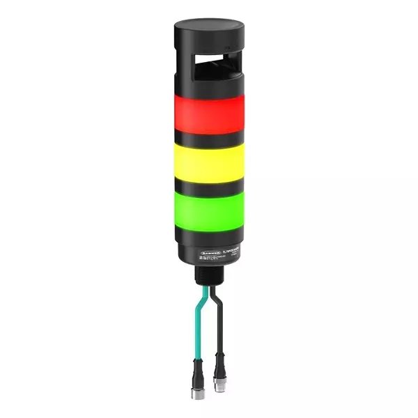 BANNER ENGINEERING Tower Light, Blue/Green/Red, 104Db, 30V, Tl70Pe3Aq2Pe.